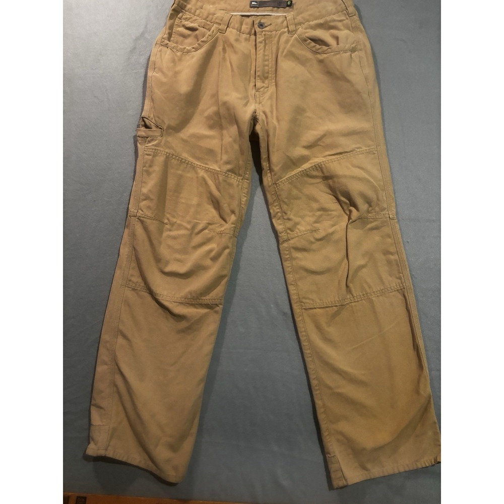 REI Pants Mens 34x30.5 Khaki Hiking Organic Cotton Outdoor Utility